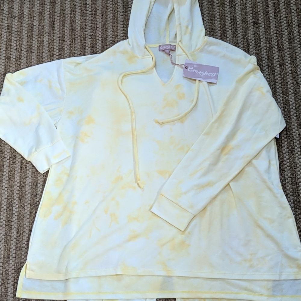 Brushed NEW Lounge Set Tie Dye Hoodie Pants 1X - Picture 2 of 13